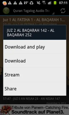 Quran Tagalog Translation MP3 android App screenshot 1